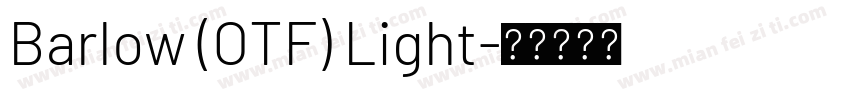 Barlow (OTF) Light字体转换